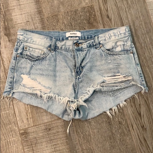 pistola Denim - PISTOLA Mid-Rise Jean Shorts